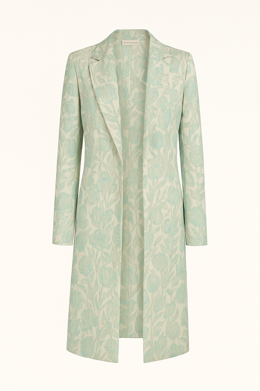 Mint Floral Coat