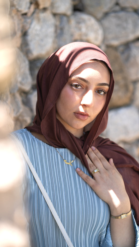 Dark Brown Modal Hijab