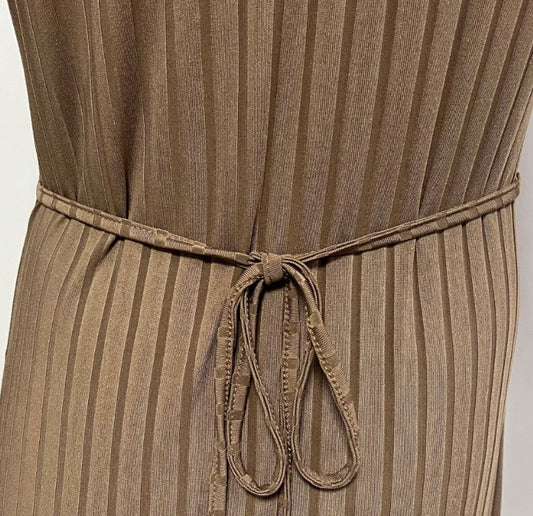 Aya Long Sleeve Ribbed Knit Dress