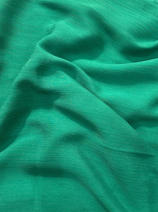Forest Green Shiny Crinkle Chiffon Hijab
