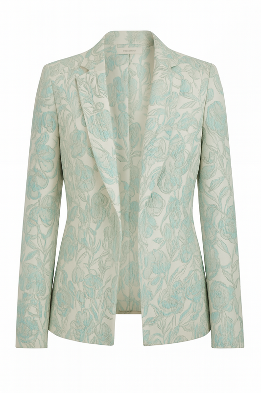 Mint Floral Coat
