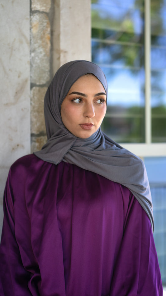 Gray Jersey Hijab