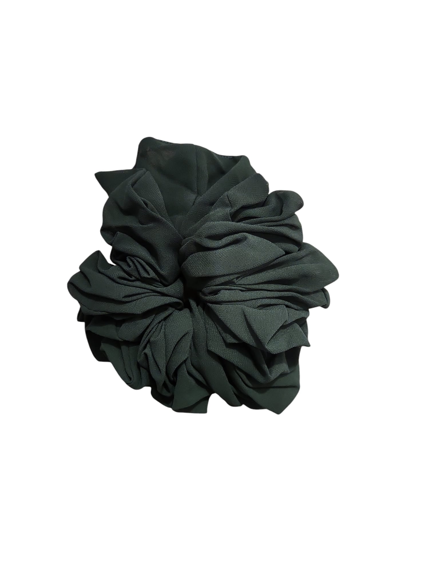 Emerald Green Chiffon Scrunchie