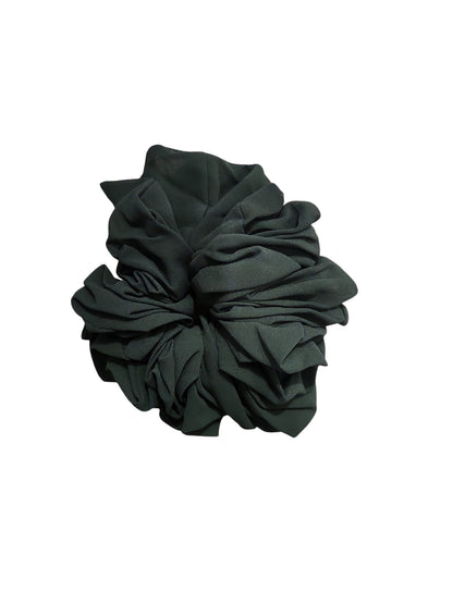 Black Chiffon Scrunchie