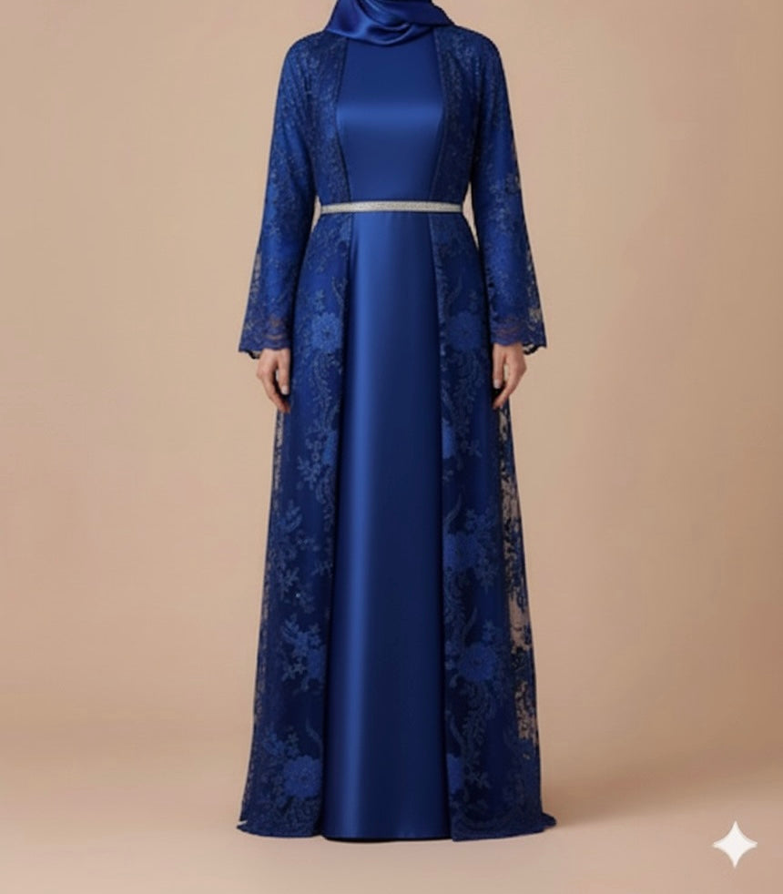 Elegant Royal Blue Gown