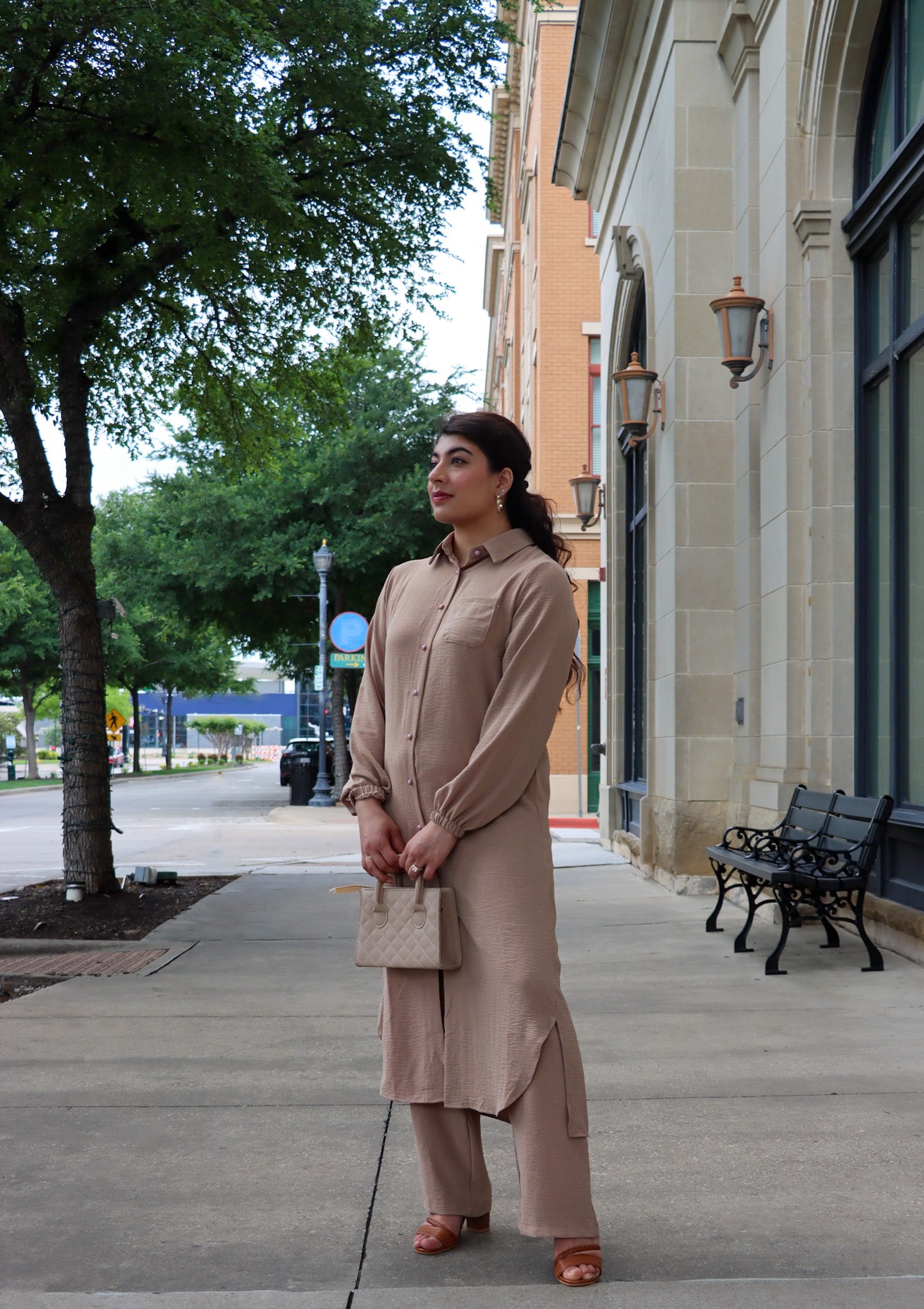 Brown Pant Suit