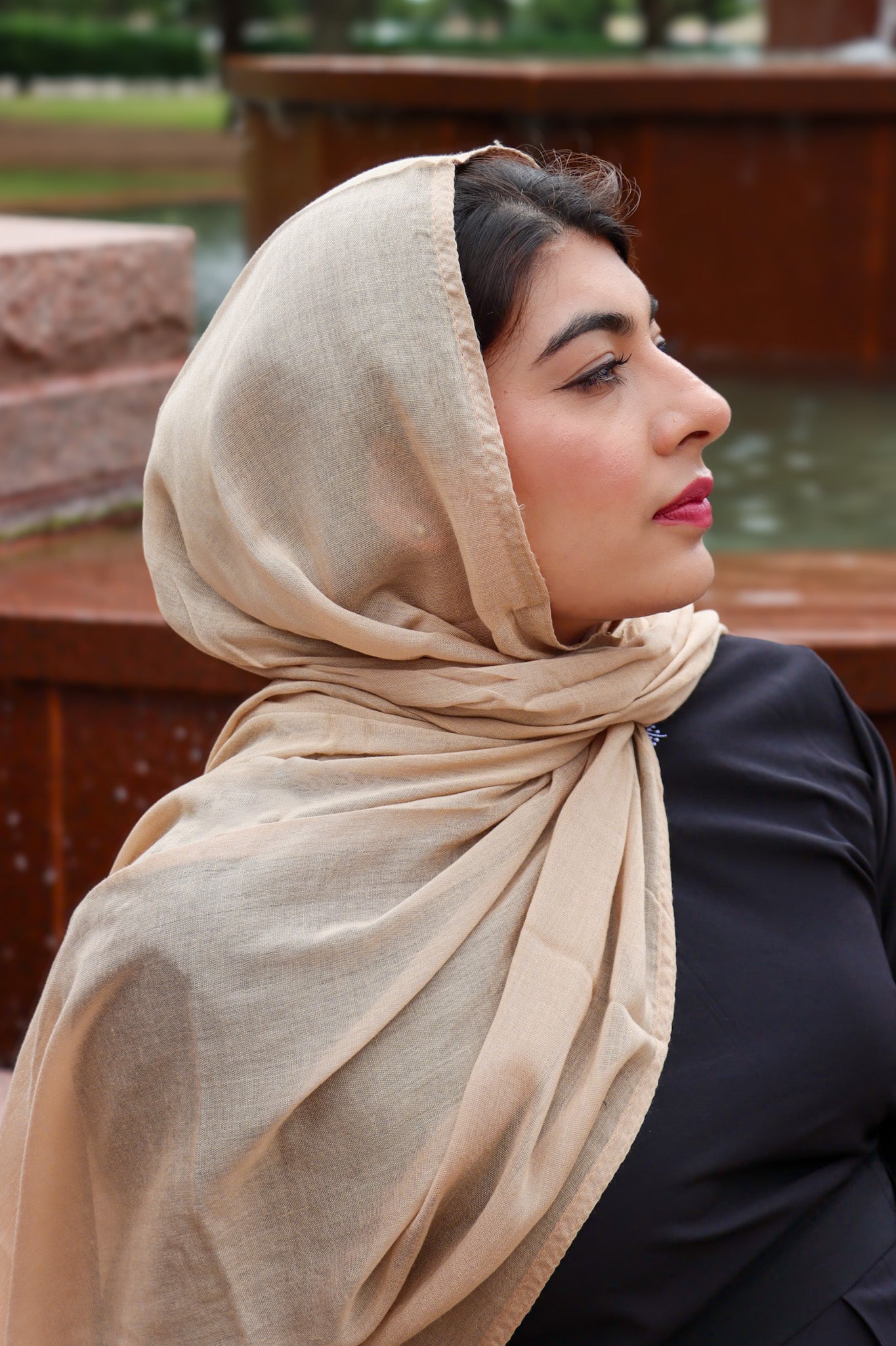 Beige Modal Hijab