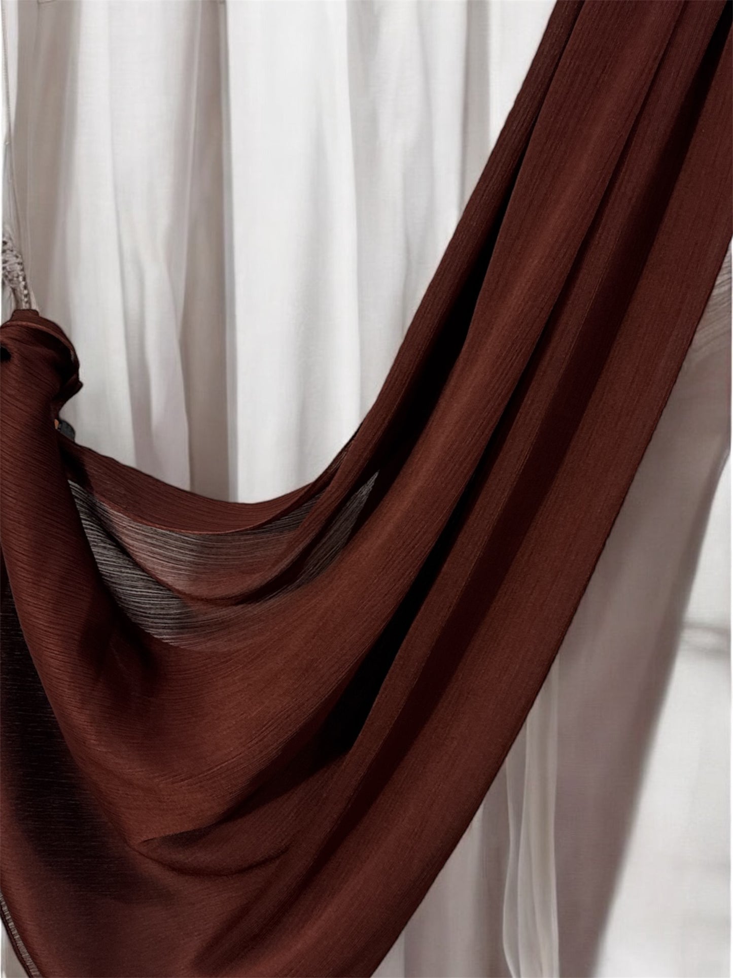 Chocolate Crinkle Chiffon Hijab