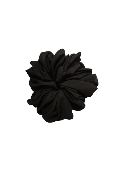 Black Chiffon Scrunchie